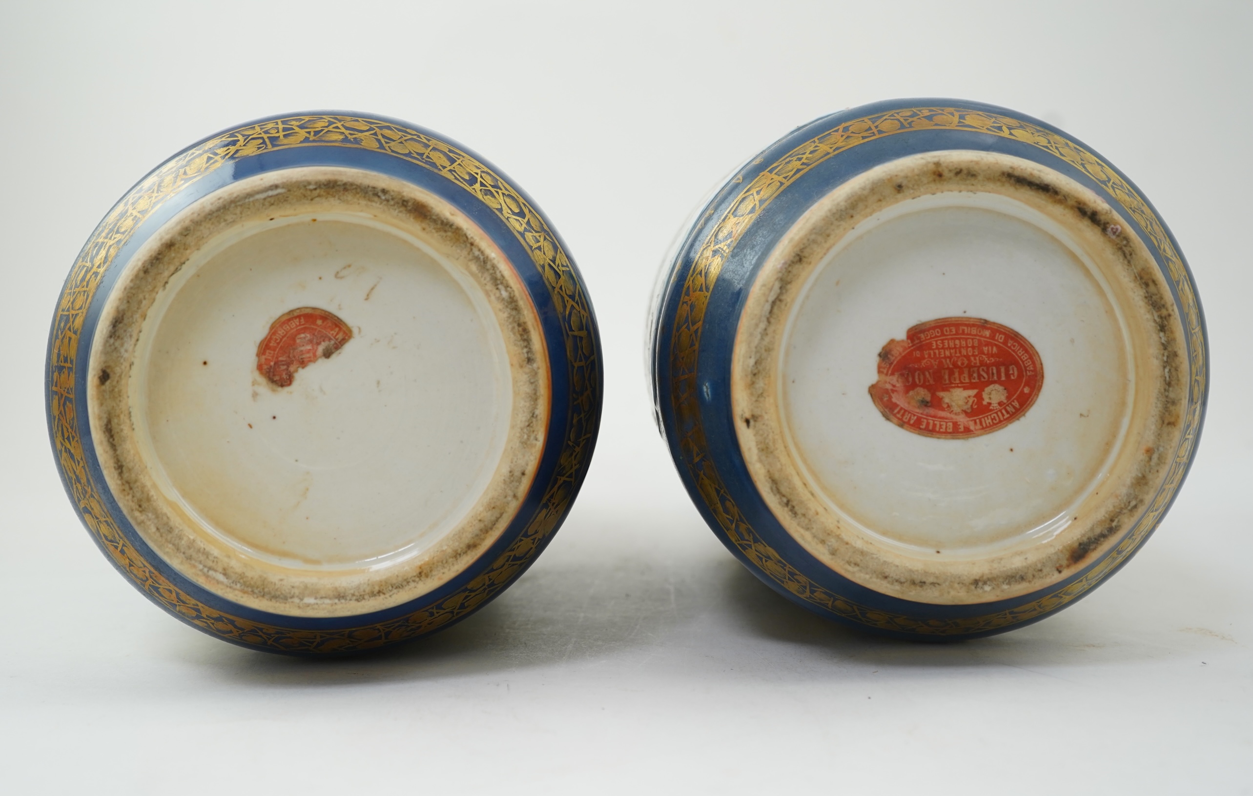 A pair of Chinese ‘warriors’ vases, early 20th century